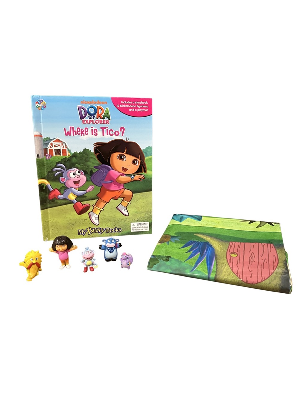 Nickelodeon Dora The Explorer Where Is Tico? Playset Book Figures & Playmat 2011